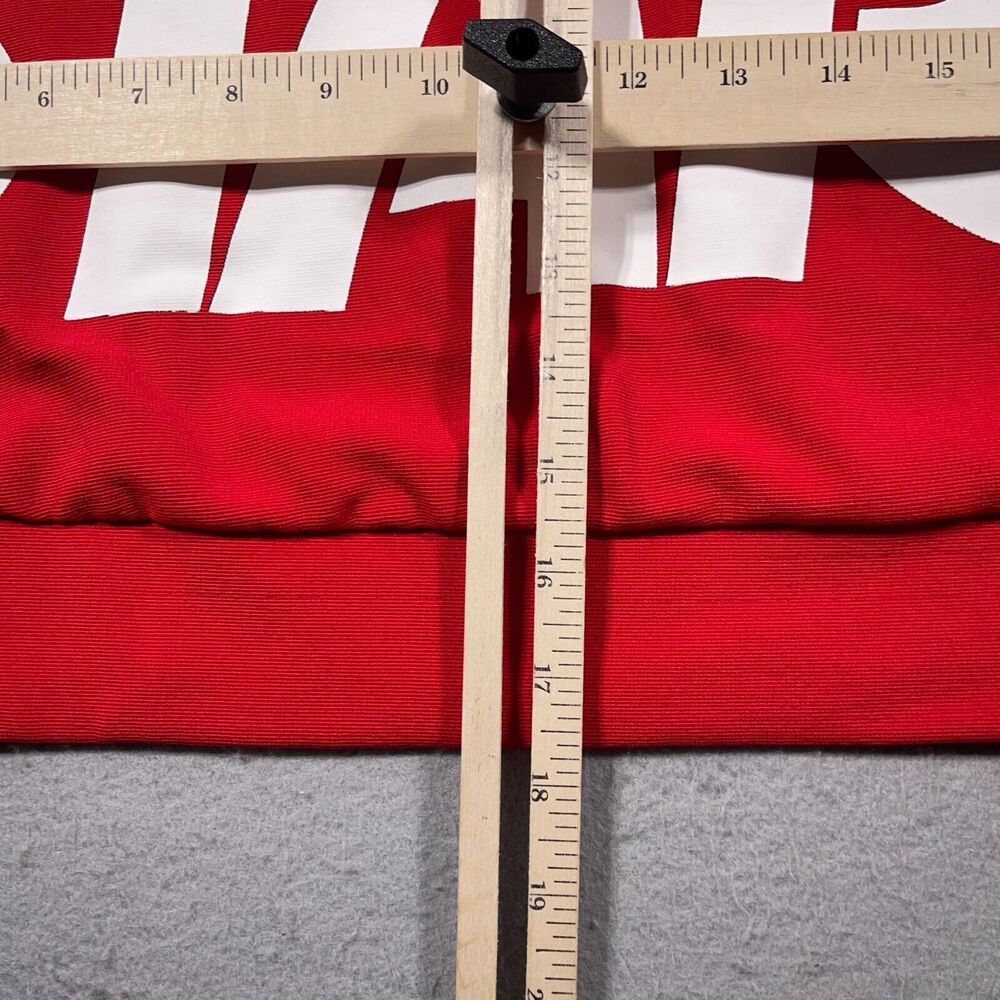 Starter‎ Sweatshirt Women XL Crop Sweater Red SPELLOUT Long Sleeve - Picture 6 of 10